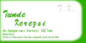 tunde kerezsi business card